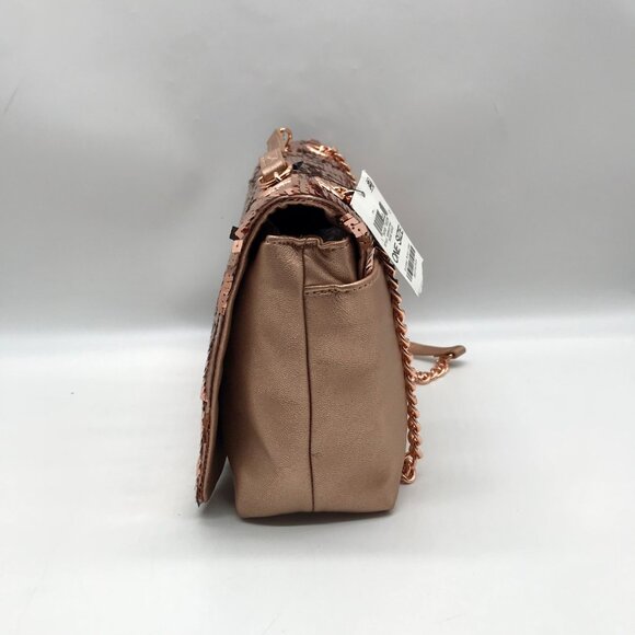 I.N.C. International Concepts Rose Gold Sequin Ajae Crossbody Bag - Picture 5 of 11